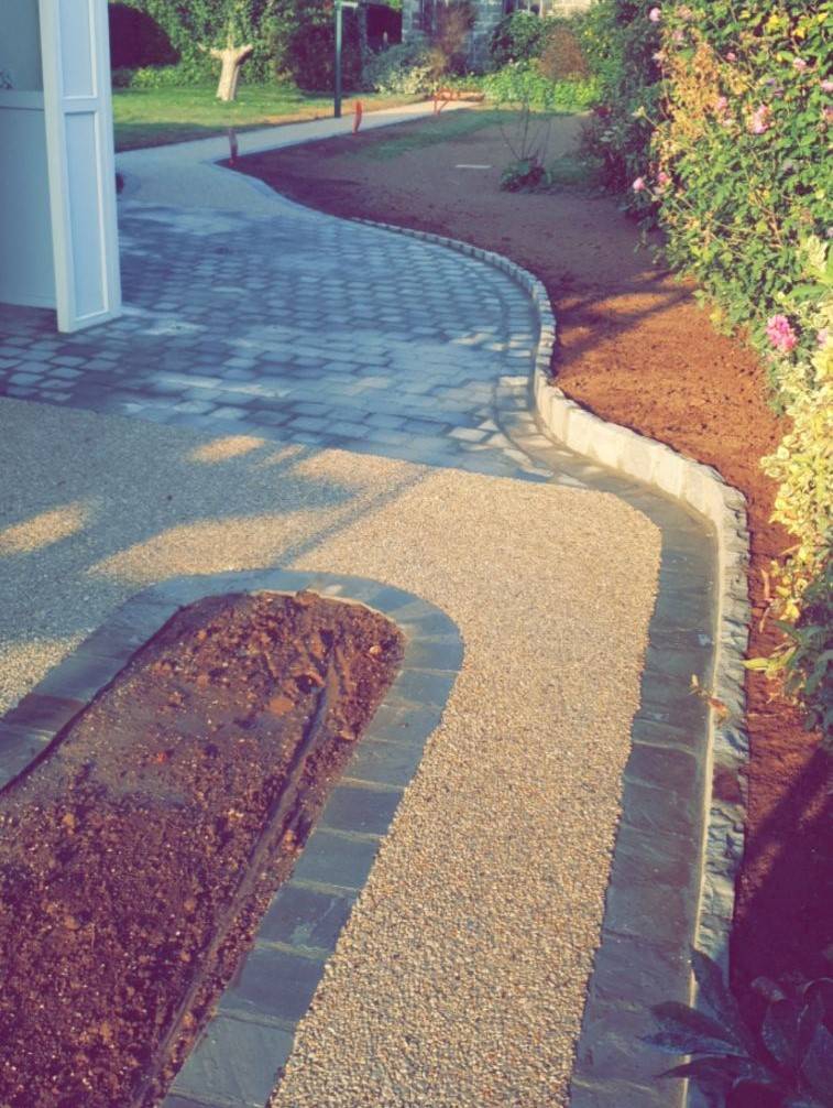 Beton désactivé + pavés 3