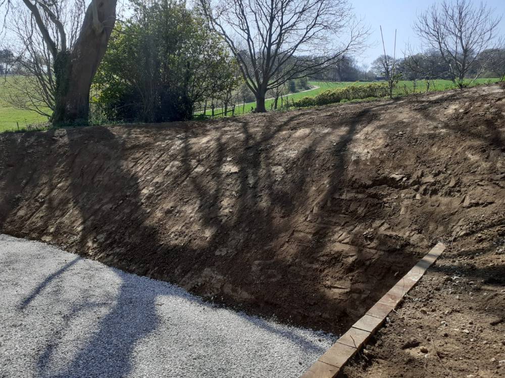 travaux de terrassement près de Dieppe