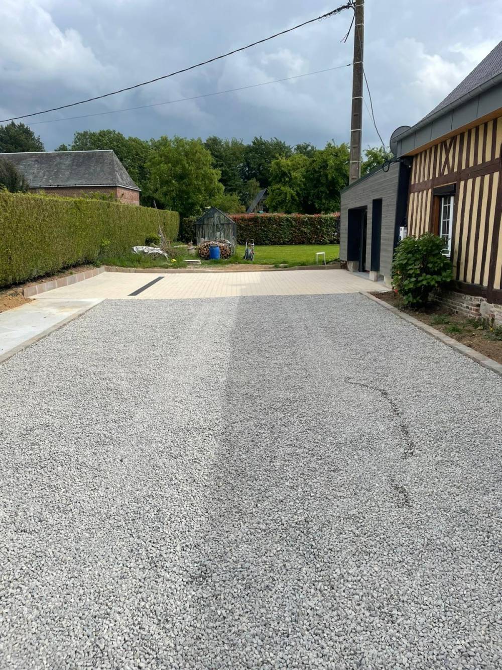 Création d'allée près de Luneray