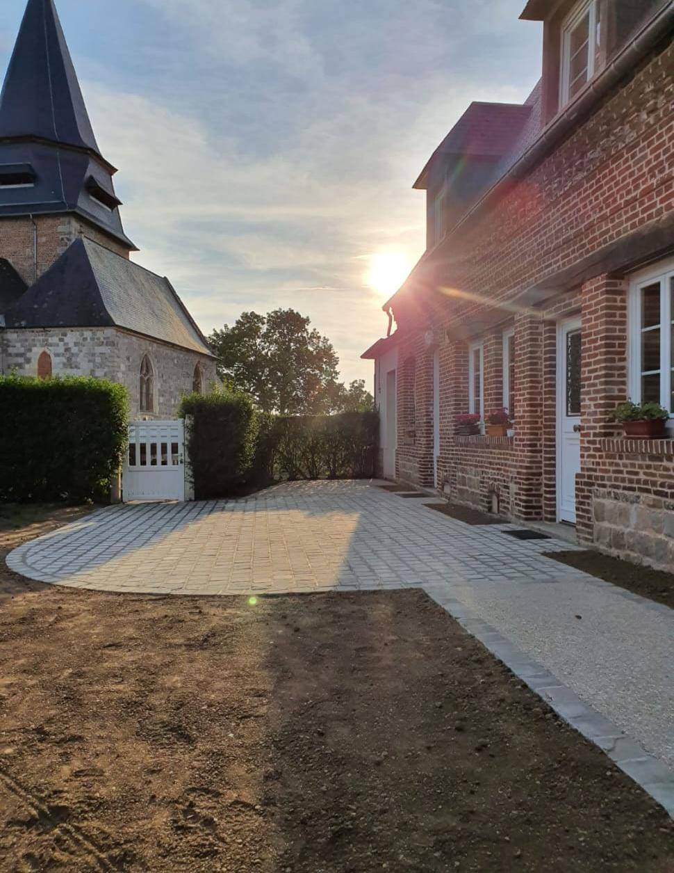 Aménagement de terrain près de Gueutteville-les-Grès