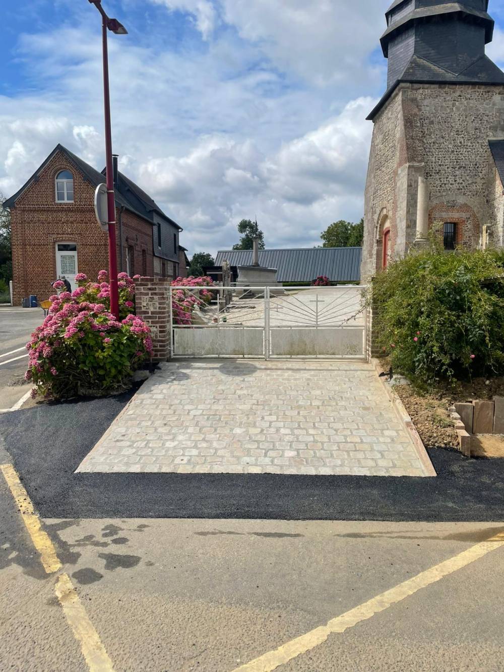 création d'allée de voiture près de Varengeville-sur-Mer