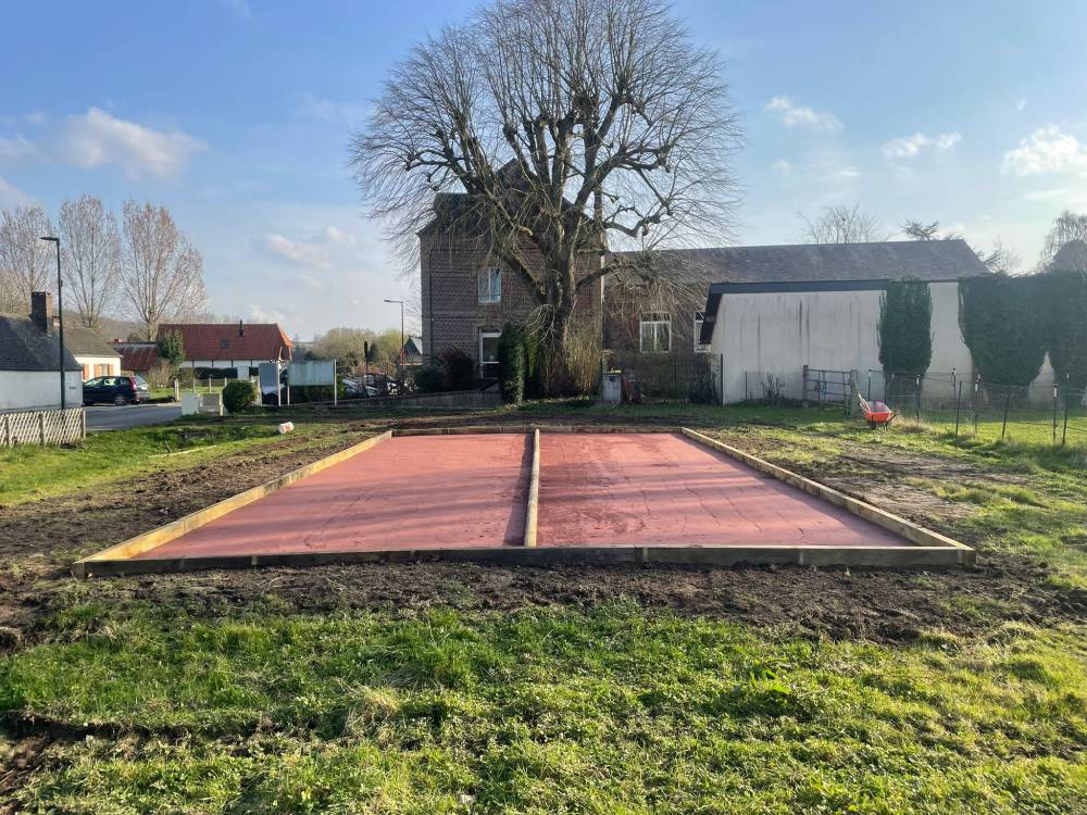 Aménagement terrain de pétanque près de Dieppe