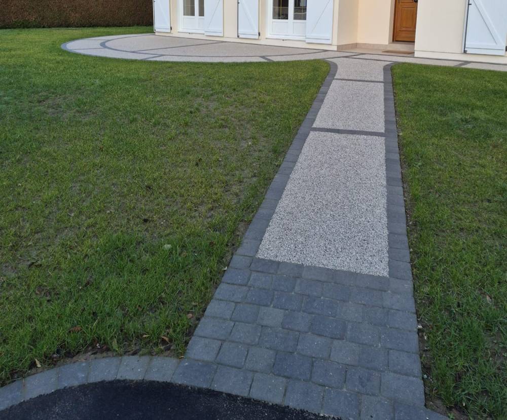 Création allée de jardin près de Dieppe