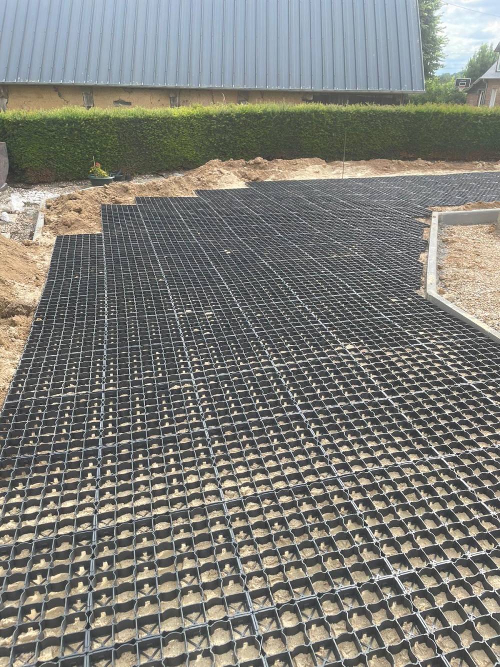 Préparation de terrain près de Val de Scie